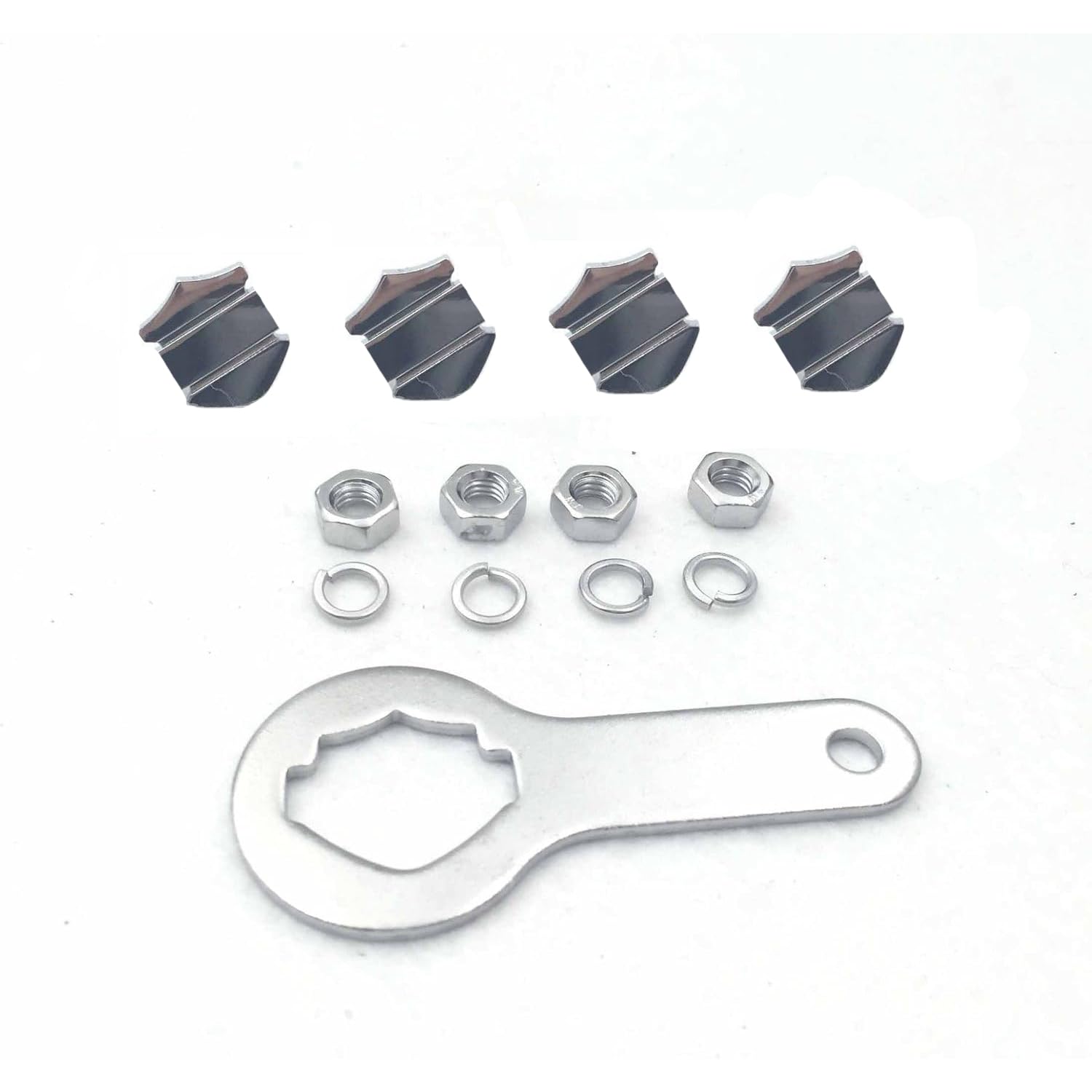 Amazon.com: SMT- Chrome Bar Shield License Plate Mounting Hardware